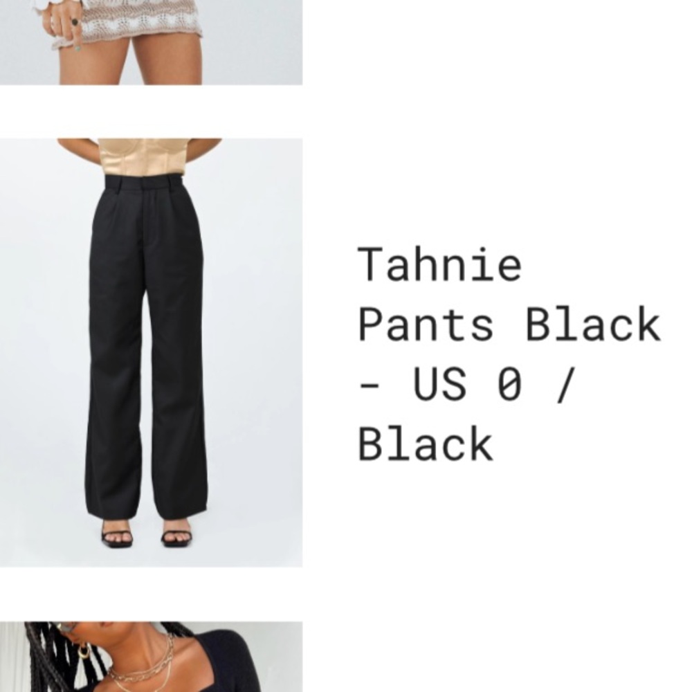 Princess Polly Tahnie Pants Black